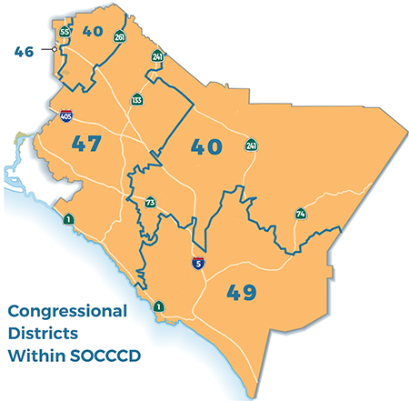 US congressional districts inside SOCCCD 450p