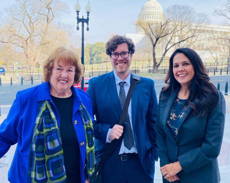 Trustees and Chancellor in front of Capitol Building