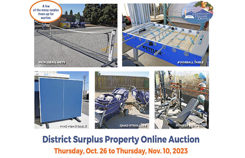 Surplus Property Auction Oct 2023