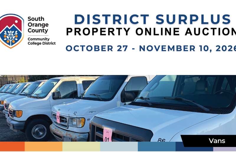 district surplus property online auction oct 2 - nov 10, 2026