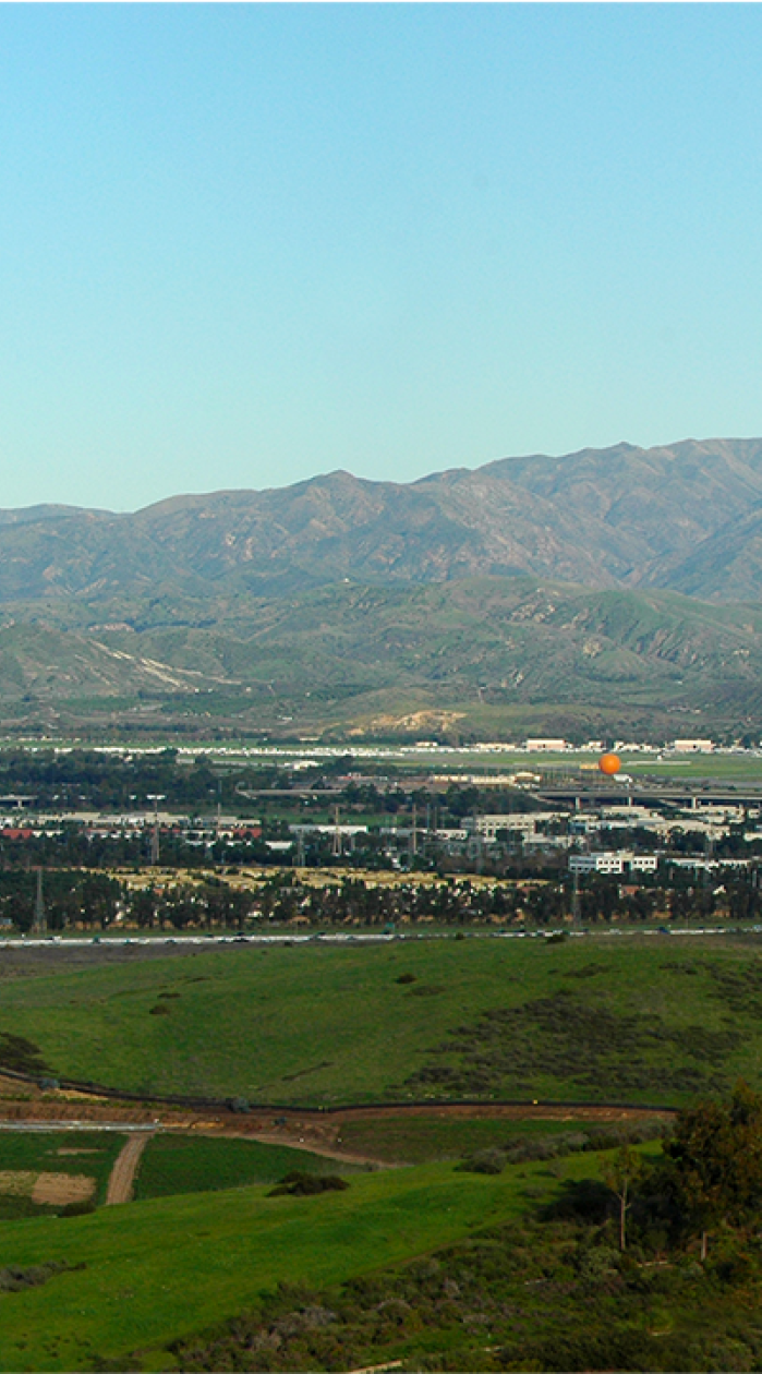 landscape of saddleback mountains