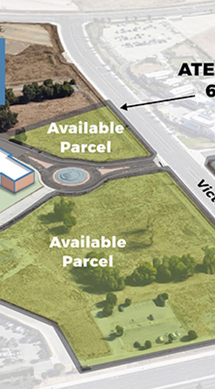 ATEP aerial photo with parcels