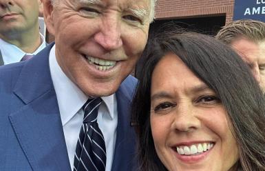 Chancellor Barnes with President Biden