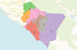 Map of district made by outside consultants for new trustee areas