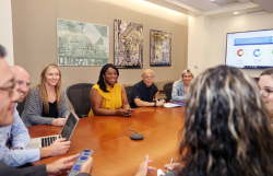 diverse group in a conference room