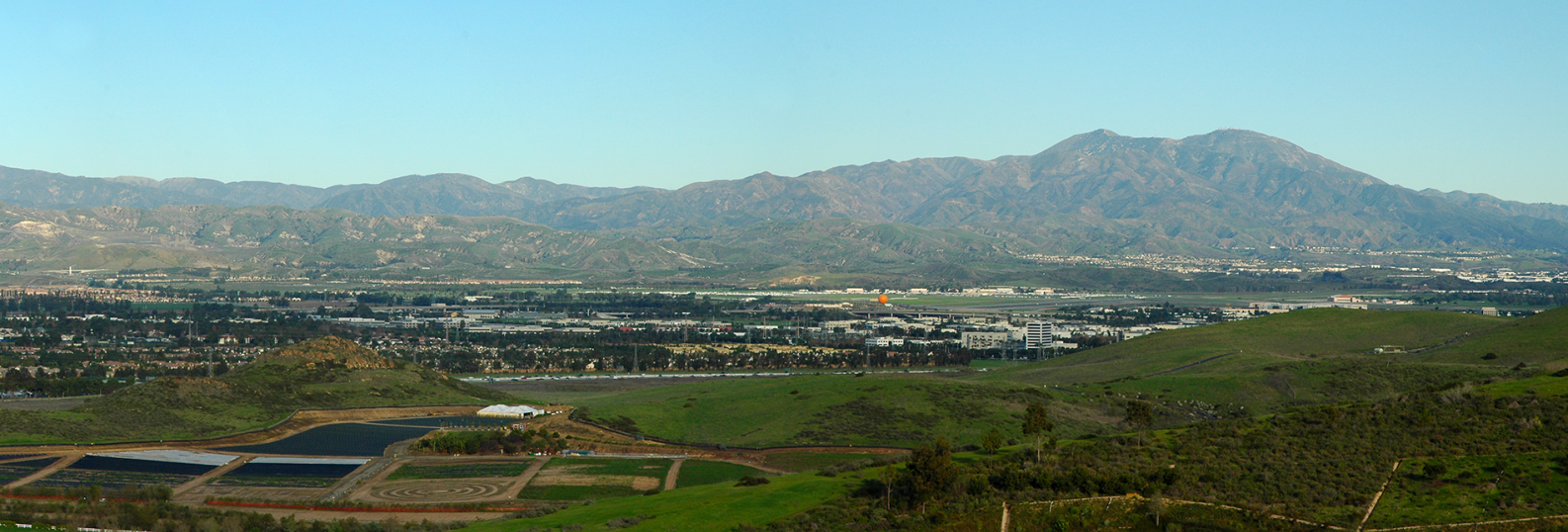 landscape of saddleback mountains