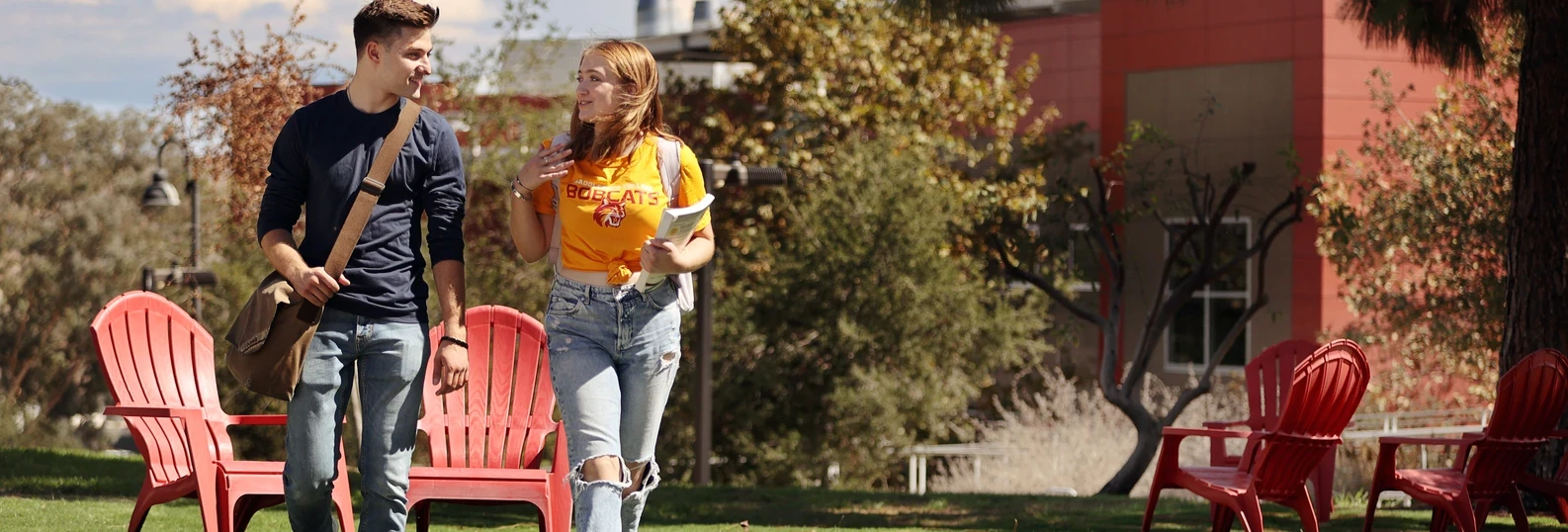 Saddleback Students walking