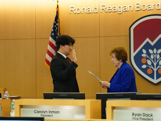 SOCCCD BOT President Inmon Swears in New Student Trustee