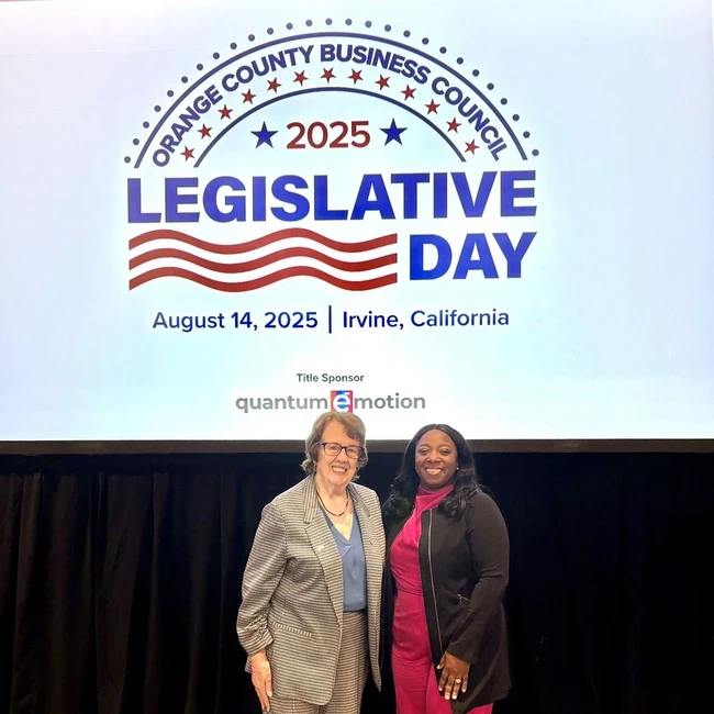 OC legislative day 2025 with trustee inmon and PIO letitia clark