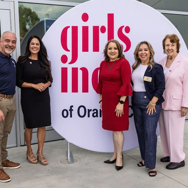 Girls inc of OC with Chancellor barnes and trustee inmon
