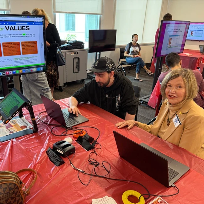 Grand Opening of the Saddleback College Center for Assistive Technology (CAT) Lab with marcia milchiker