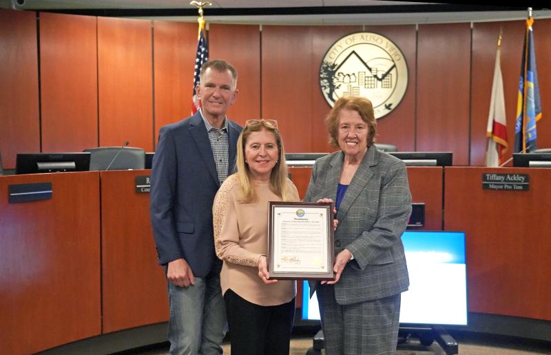 Aliso Viejo Proclamation Presentation with Trustees Rydell and Inmon with Mayor of Aliso Viejo