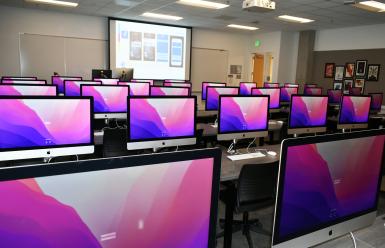 rows of computers