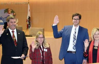 Trustees Ryan Dack, Marcia Milchiker, T.J. Prendergast III, and Terri Rydell Sworn-In