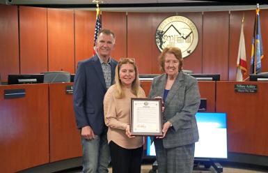 Aliso Viejo Proclamation Presentation with Trustees Rydell and Inmon with Mayor of Aliso Viejo