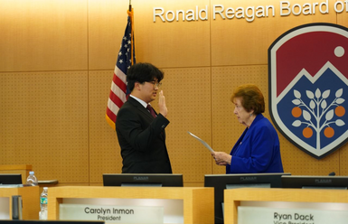 SOCCCD BOT President Inmon Swears in New Student Trustee