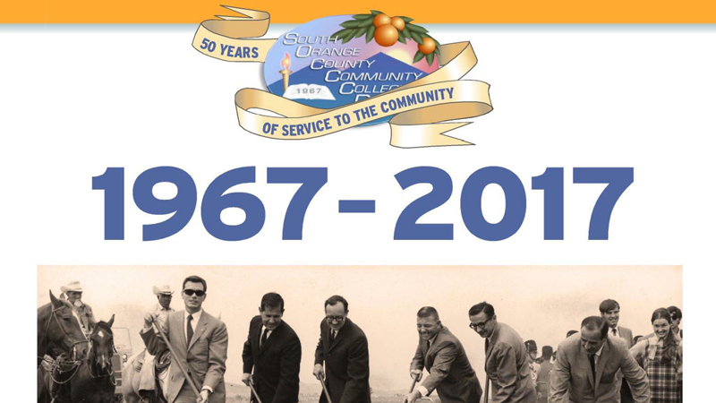 1967-2017 SOCCCD 50 Years Text with image of people digging