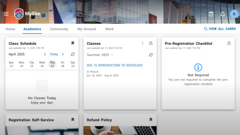 registration desktop