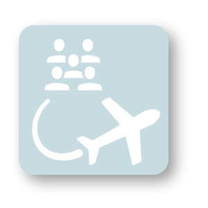 icon depicting mass travel