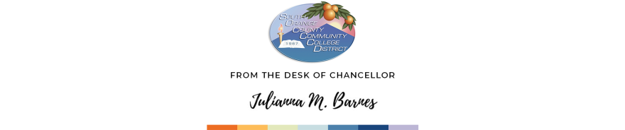 from the desk of Chancellor Julianna M. Barnes