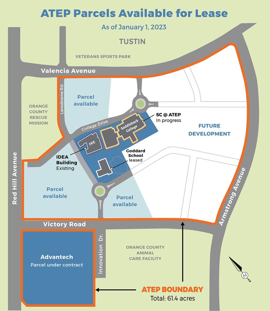 ATEP Map showing parcels for lease