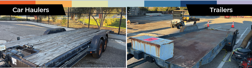 footer showing car haulers and trailers